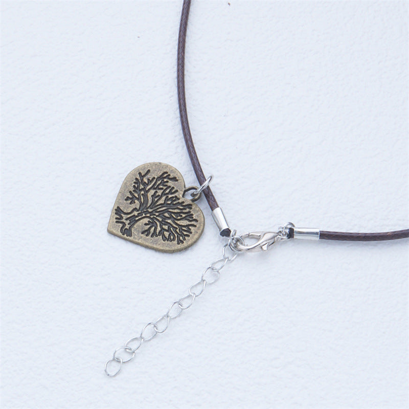 Wholesale Stainless Steel Tree of Life Heart Necklace