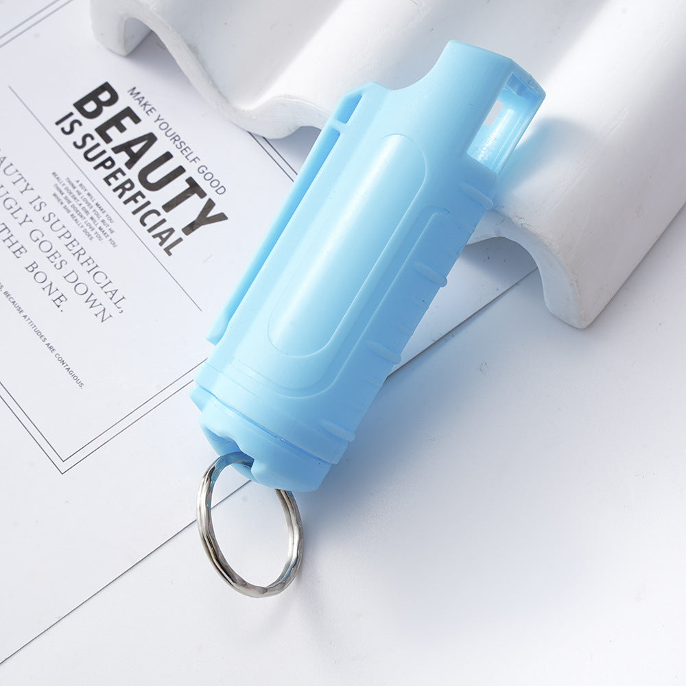 Wholesale Plastic Portable Press Bottle Keychain ACC-KC-ZhiYa013