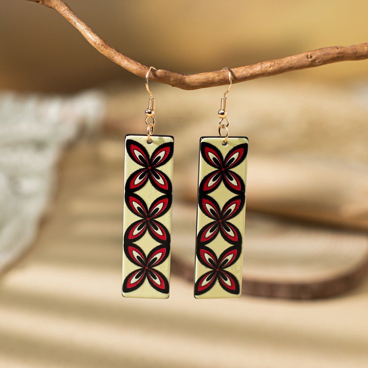 Wholesale square exaggerated earrings
