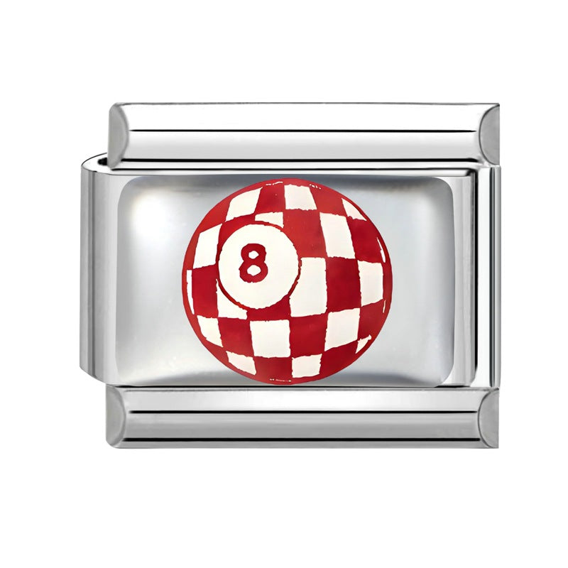 Wholesale 9mm Italian Charm Starter Bracelets DIY square Single Section Creative Stainless Steel Composable Bracelet