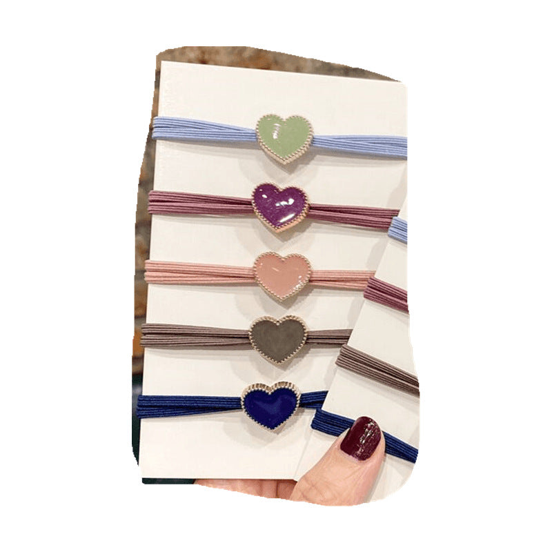 Wholesale 5pcs Love Oil Hair Scrunchies ACC-HS-Huidi021