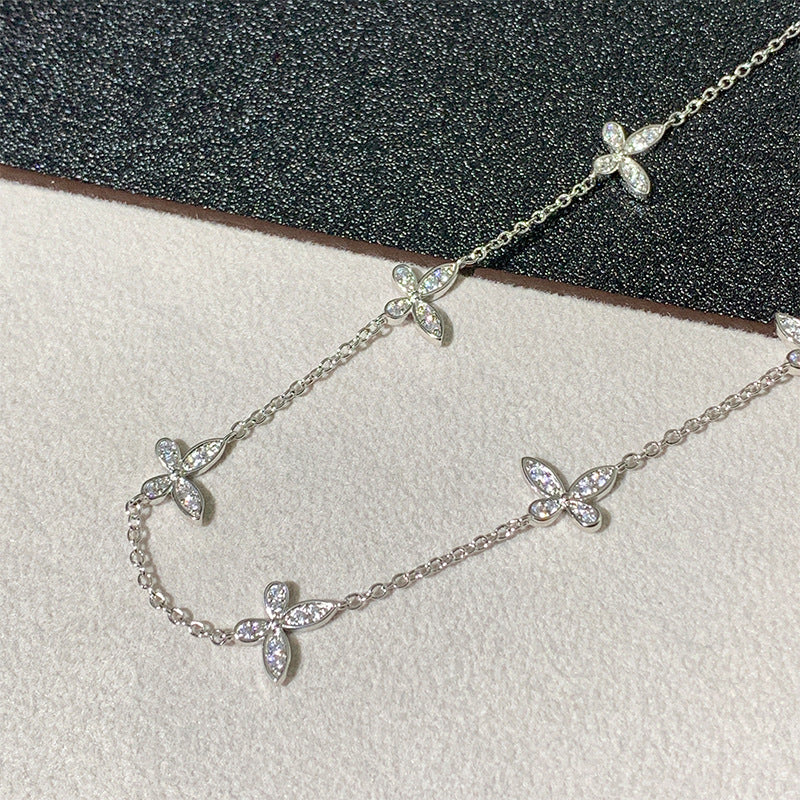 Wholesale 11 butterfly necklace light luxury high-grade necklace