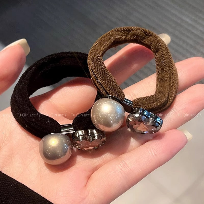 Wholesale pearl hair rope hair ring ball headdress