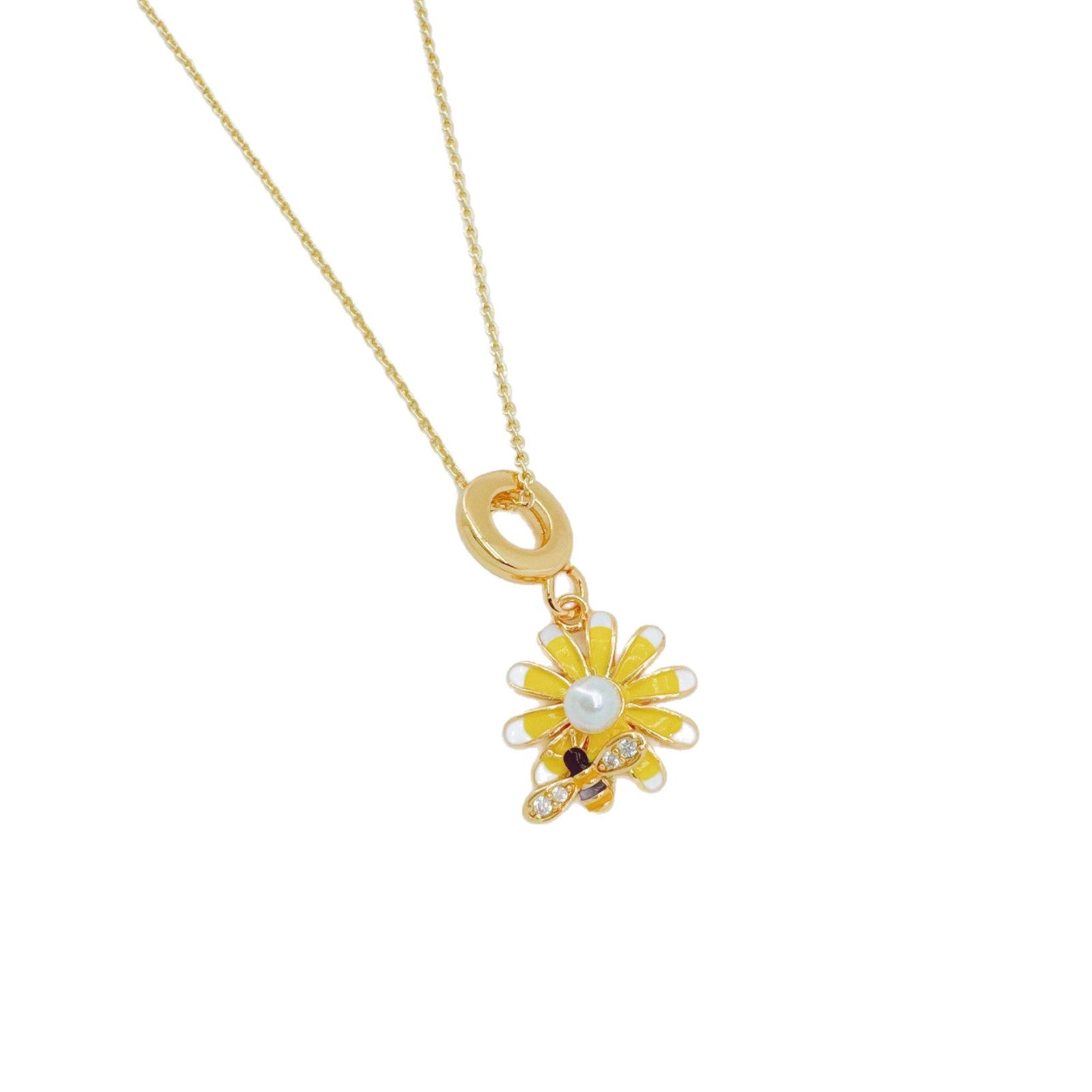Wholesale  Goldfish Pony Pendant Necklace Gold Plated Fashion Jewelry Accessory for Women