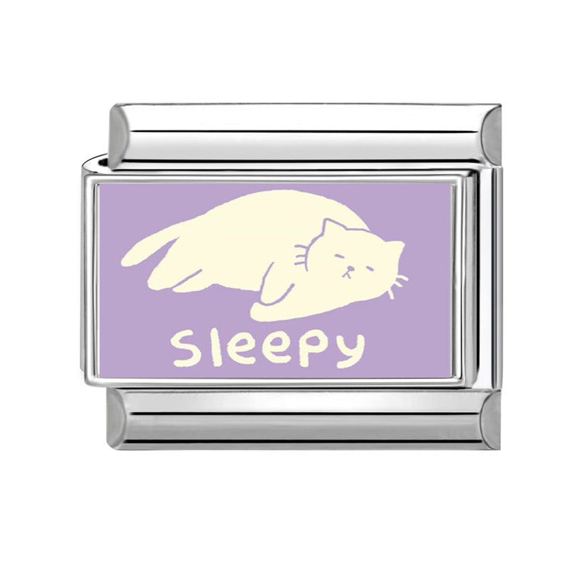 Wholesale Hearts and Love Italian Charms flowers DIY  Single Section Creative Stainless Steel Composable Bracelet