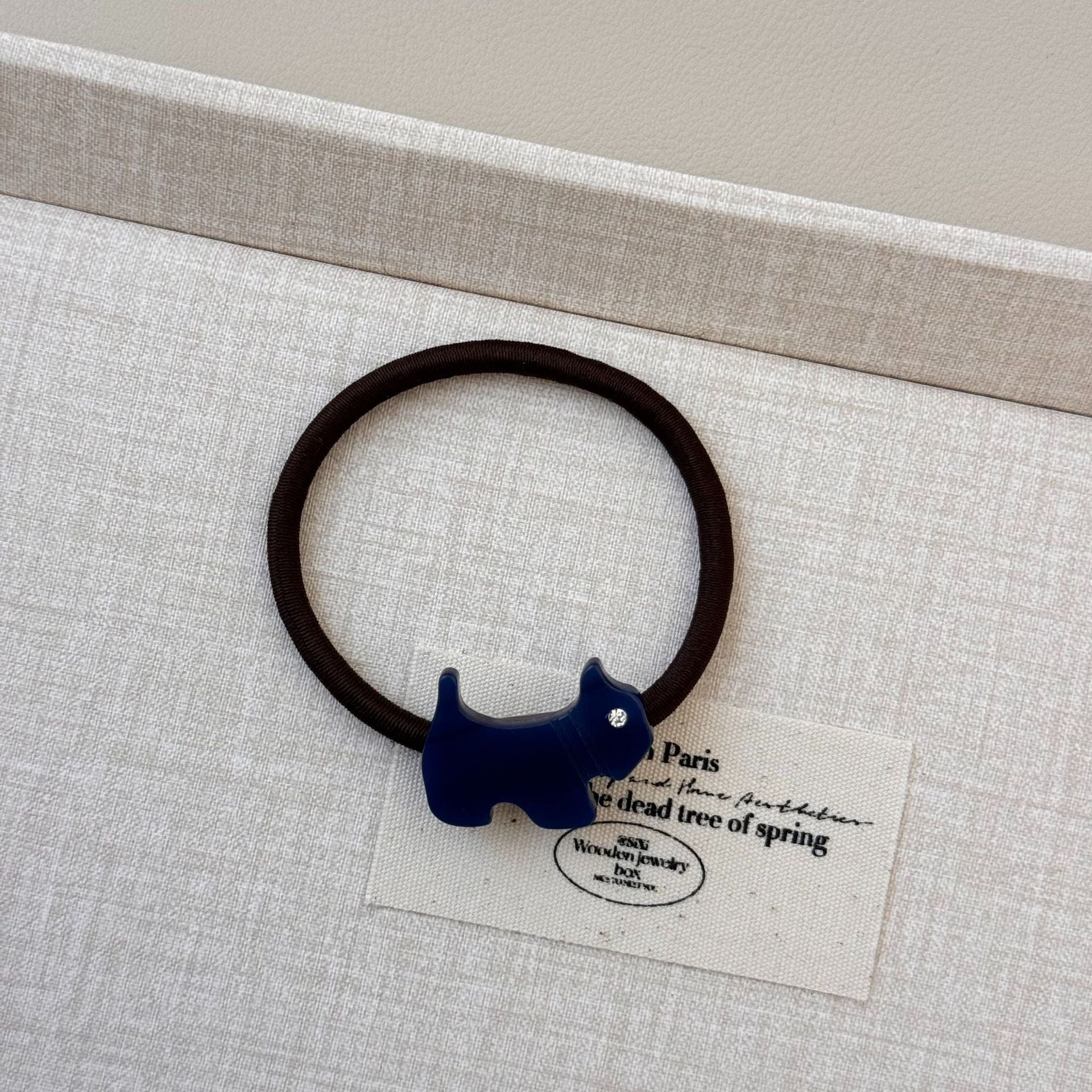 Wholesale Acetate sheet cute cartoon puppy rhinestone hairband