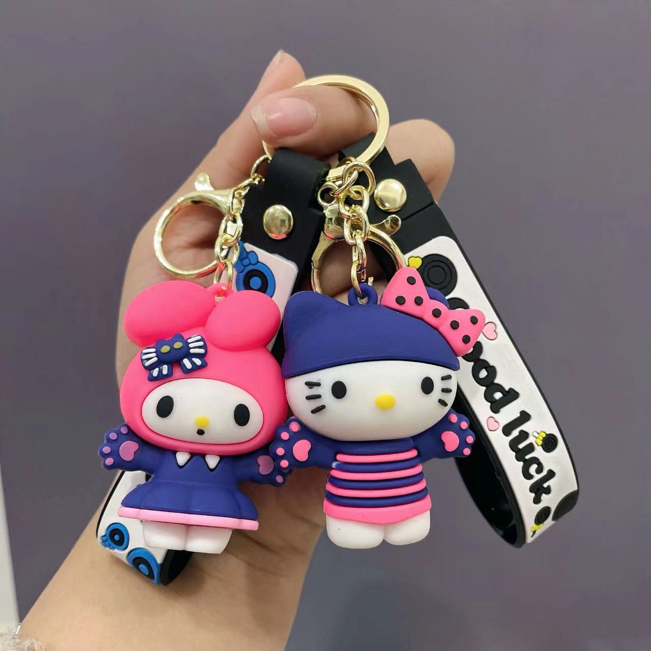 Wholesale Cartoon Cute Silicone Keychain ACCVIP-KC-Qichu005