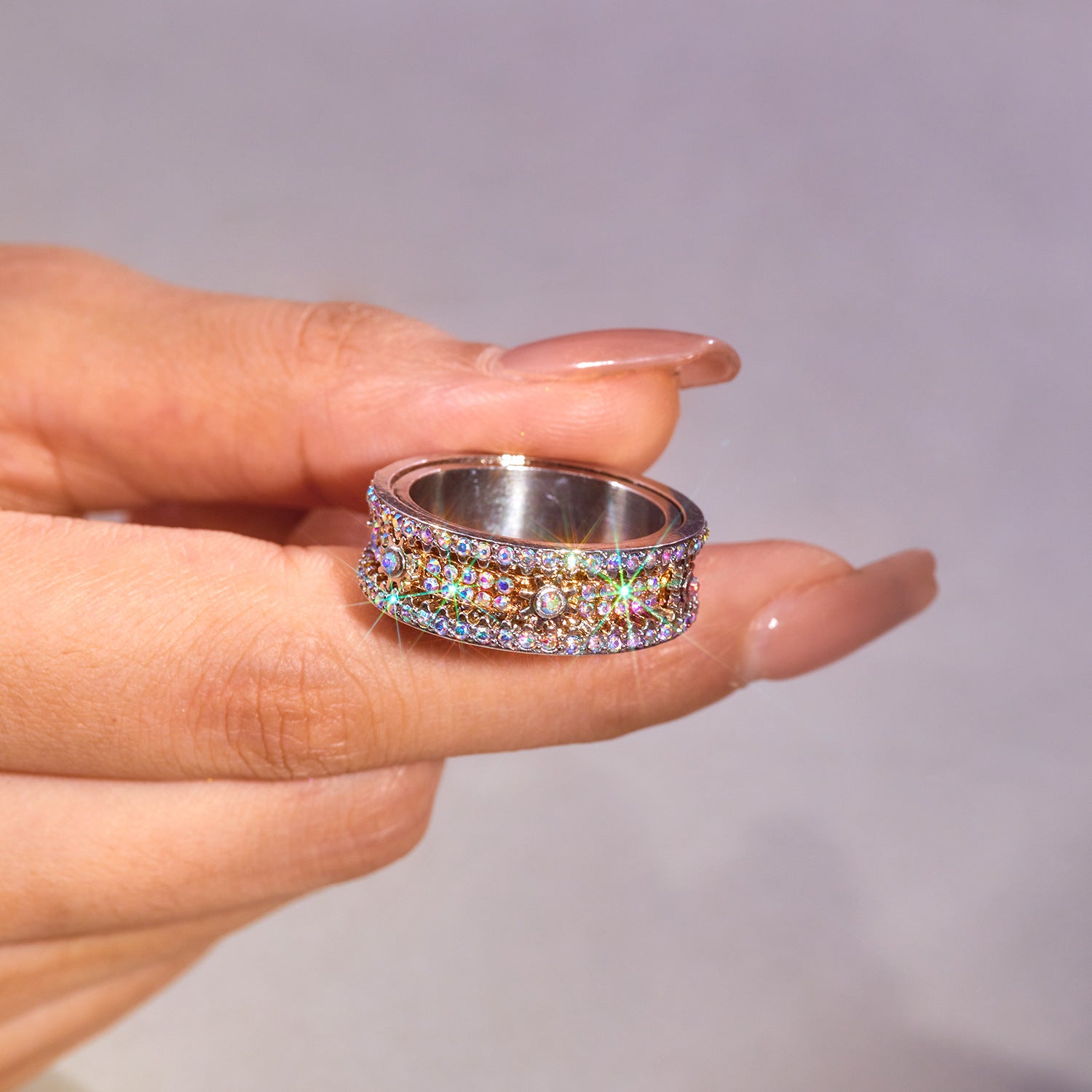 Wholesale Zinc alloy electroplating Gear rotating ring