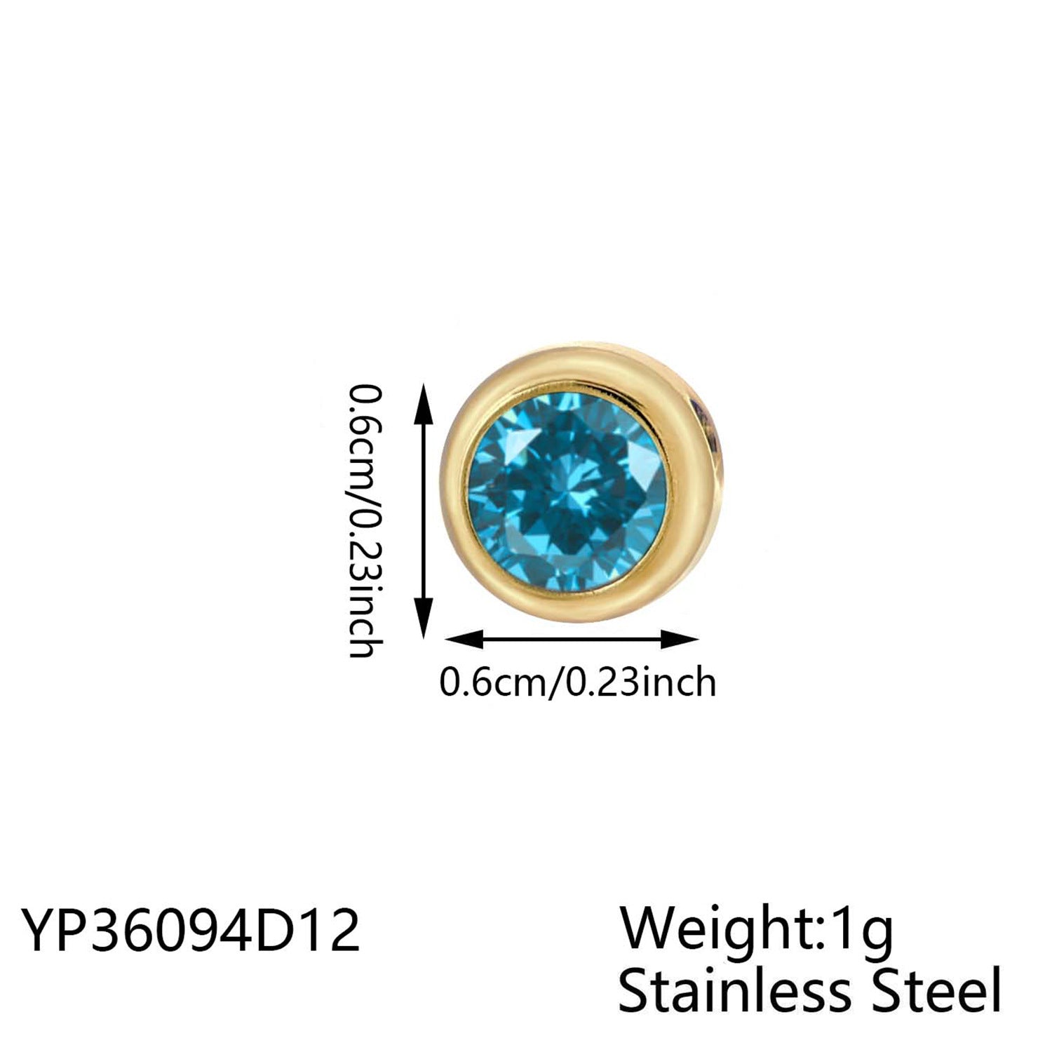 Wholesale Twelve zodiac signs birth stone titanium steel gold-plated non-fading pendant