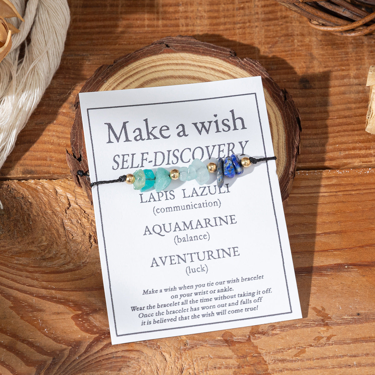 Bracciale di benedizione in pietra naturale all'ingrosso