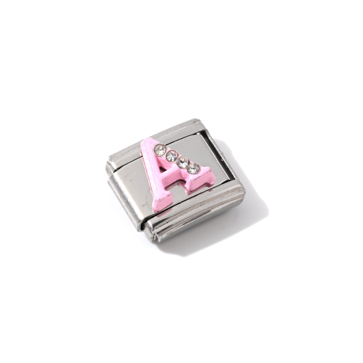 Wholesale Korean Style Stainless Steel Letter Charms for DIY Bracelet Jewelry Fashion Accessory