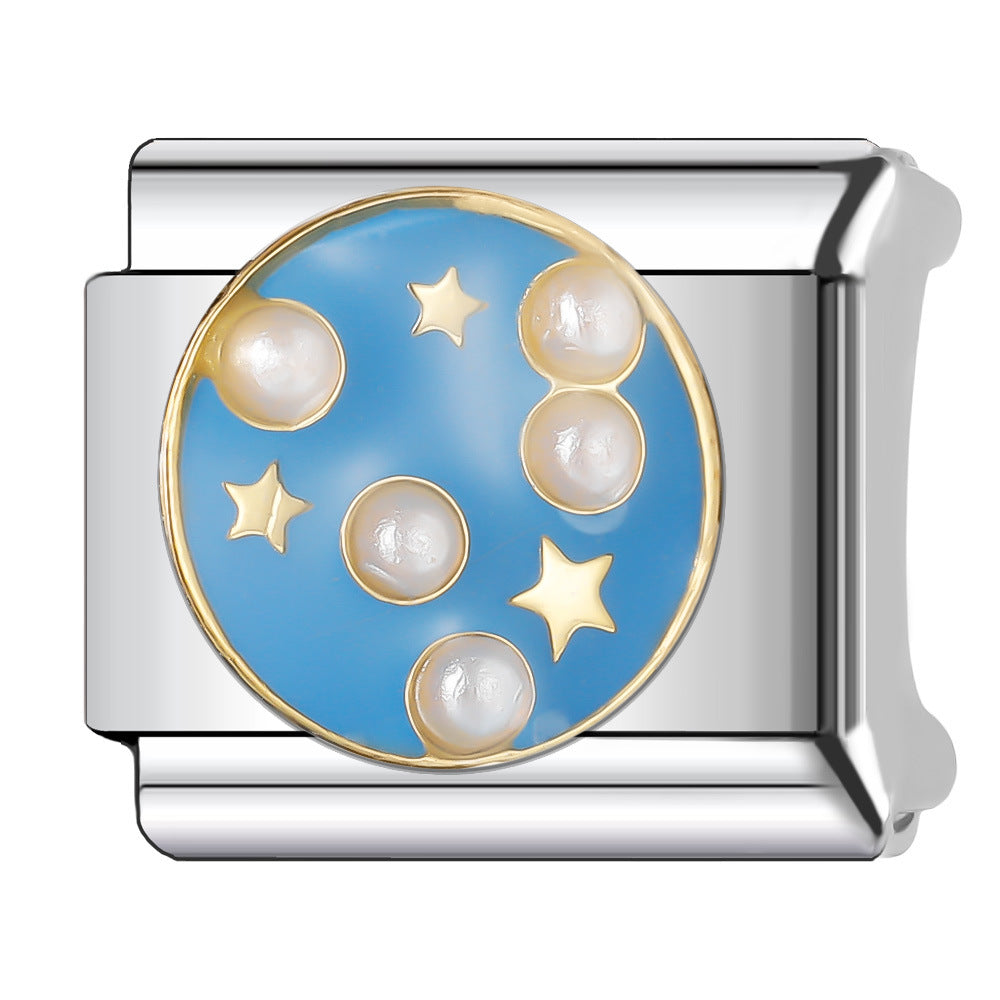 Wholesale Italian Charm Bracelet 9mm DIY Splicing Stainless Steel Christmas Elements Composable Bracelet