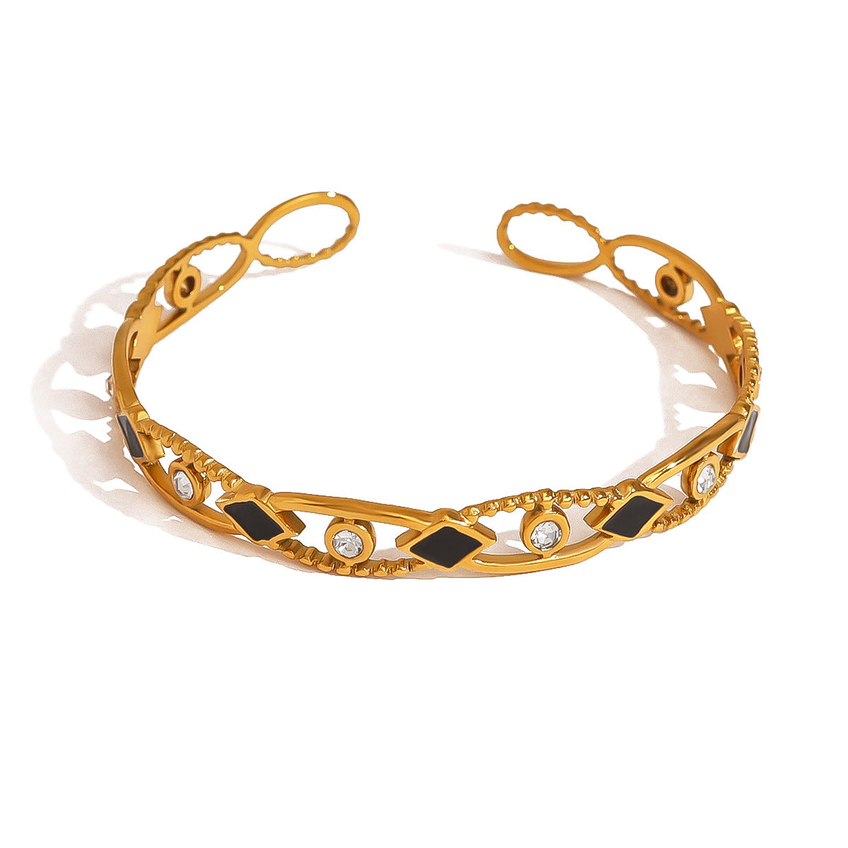 Wholesale Titanium Steel Stacked Bracelet suit