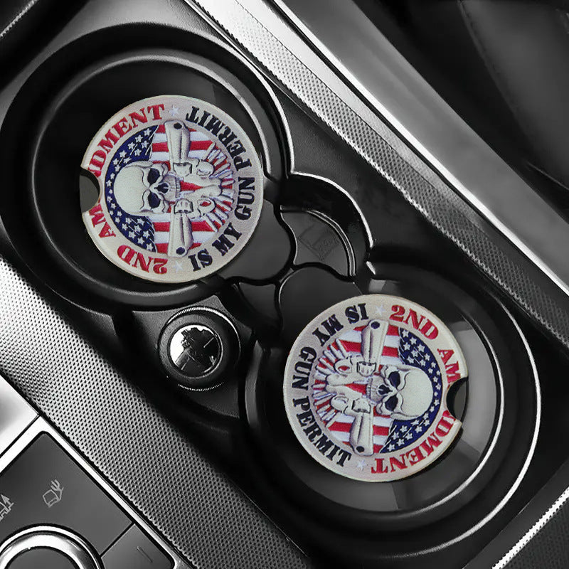 Wholesale Western Sports Style Independence Day Owl Acrylic Coasters Cup Accessories ACC-CA-YiTian001