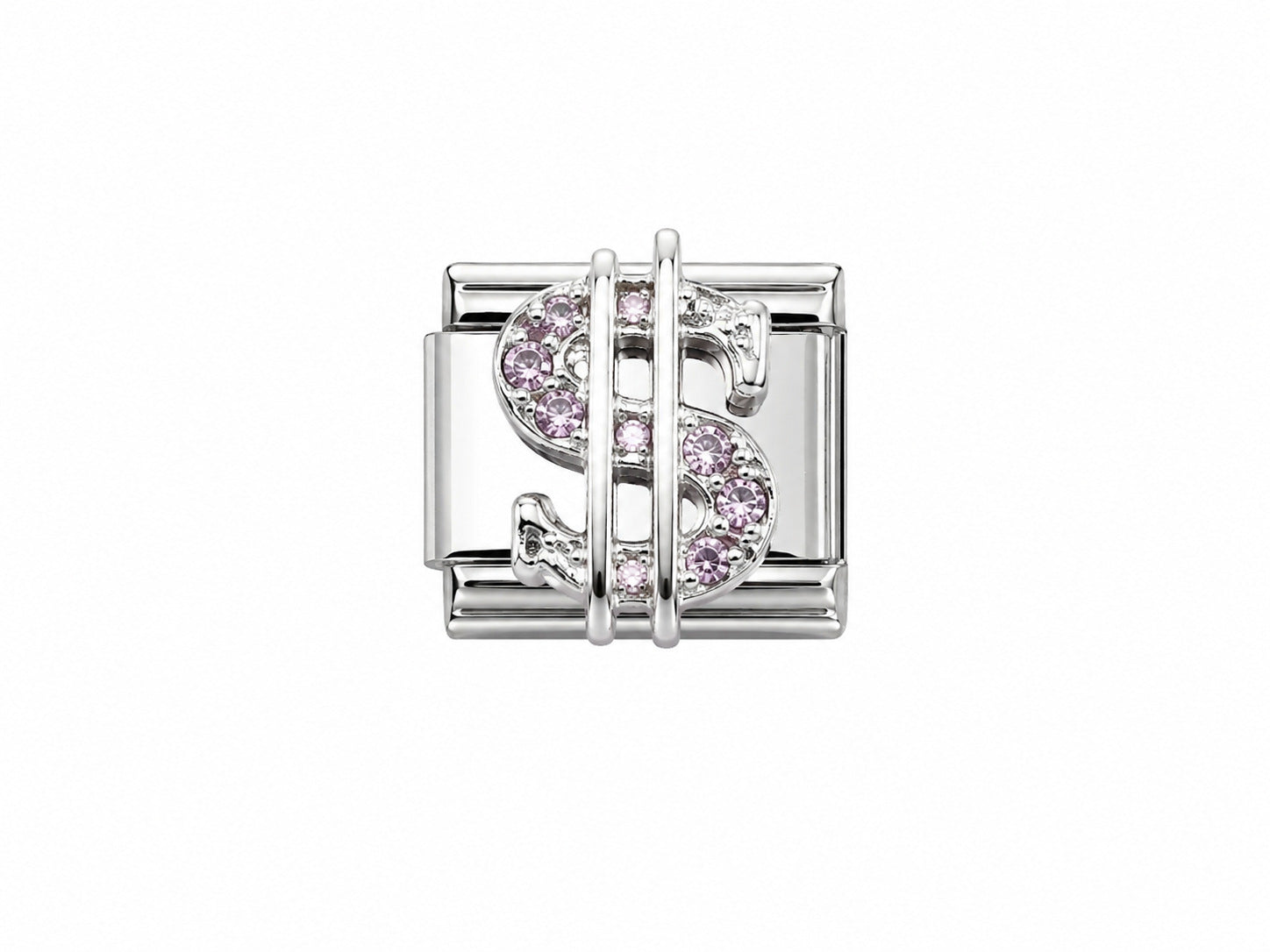 Wholesale Chic Stainless Steel Fashion Bracelet with Purple Crystal Butterfly Star Moon Design Boutique Resale