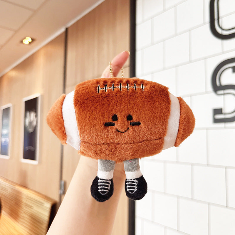 Wholesale Rugby Plush Keychain