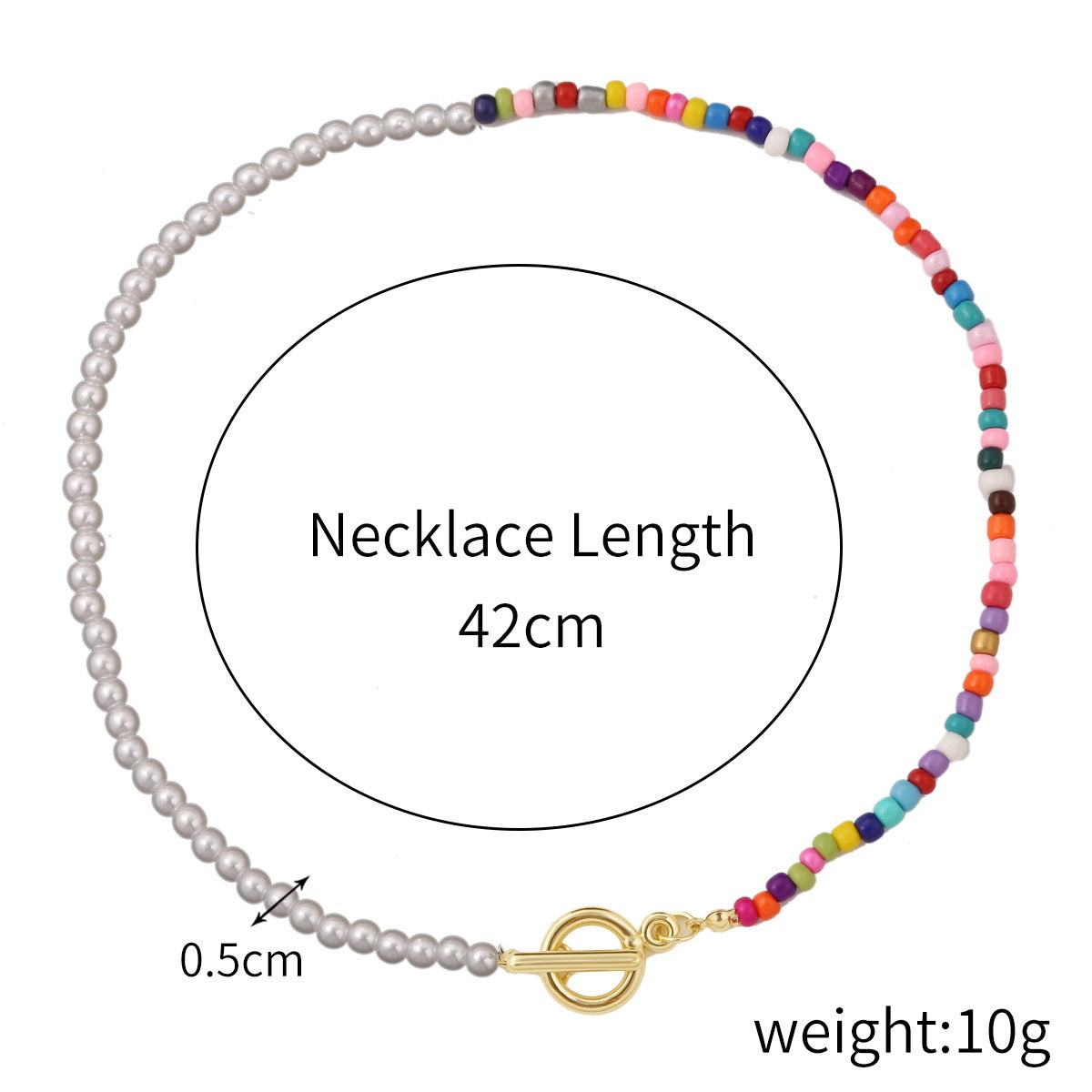 Wholesale soft pottery stone does not fade copper beads pearl pendant necklace