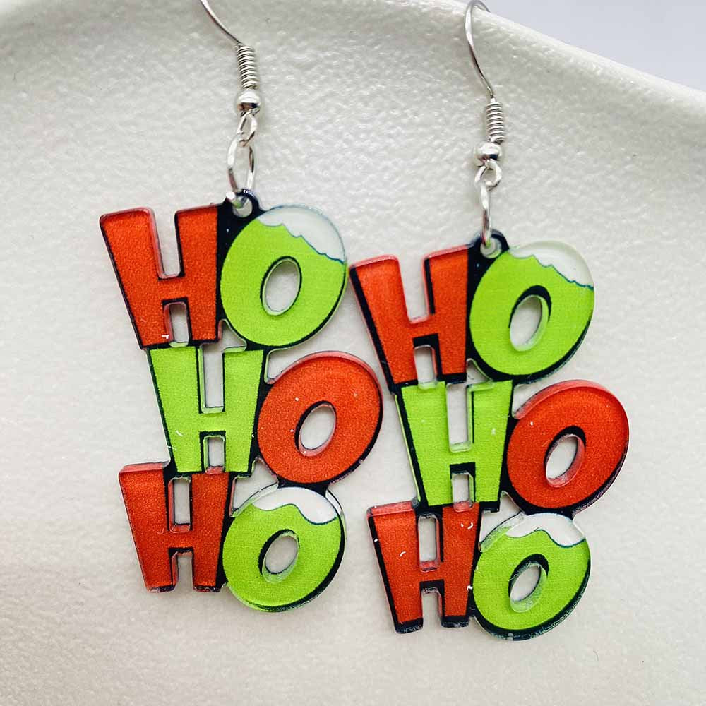 Wholesale Christmas Acrylic Halloween Horror Movie Cartoon Character Earrings ACC-ES-ChenY036