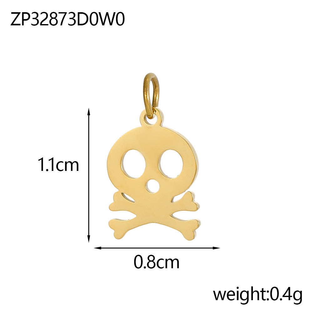 Wholesale  stainless steel skull head pendant