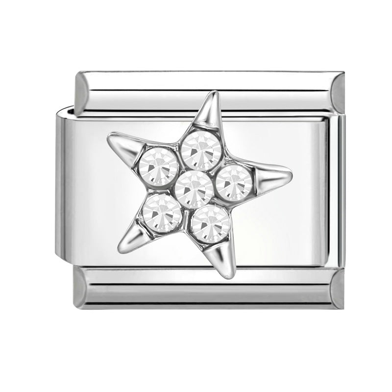 Wholesale Italian Charm Bracelet 9mm DIY Splicing Removable Stainless Steel Insect Series Composable Bracelet