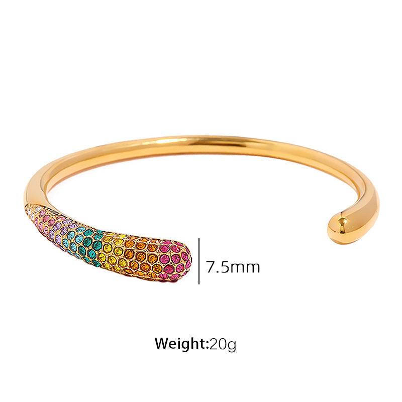 Wholesale  fashionable versatile titanium steel 18K gold-plated high-grade bracelet
