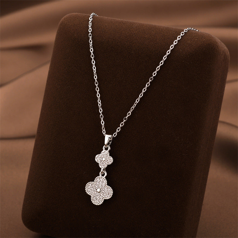 Wholesale Light Luxury Titanium Steel Necklace ACC-NE-Quanx007