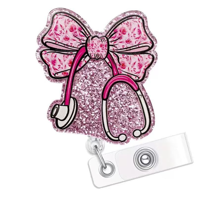 Bobine di badge con clip per carta d'identità acrilica all'ingrosso