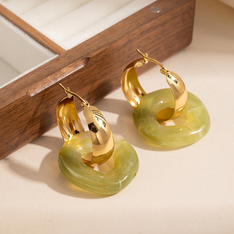 Wholesale Retro Niche Design Gold Statement Earrings,  Fashion Accessory for Women,  Gift for Party or Boutique