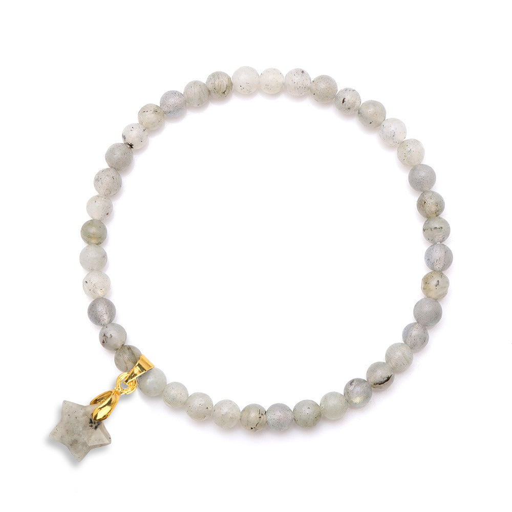 Wholesale Natural Crystal Bracelet 4mm Tiger Eye Lapis Lapis Beaded  Bracelet