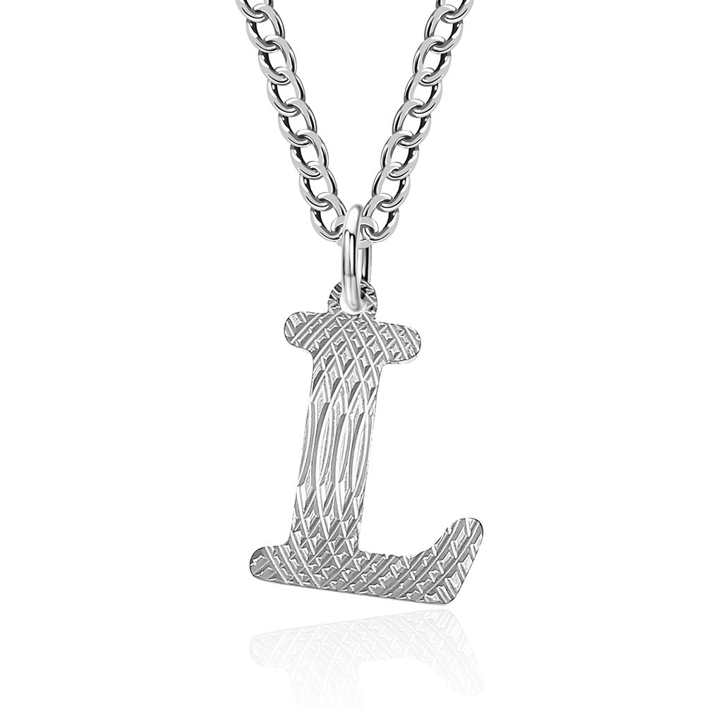 Wholesale Letter Titanium Steel Necklace Clavicle Chain