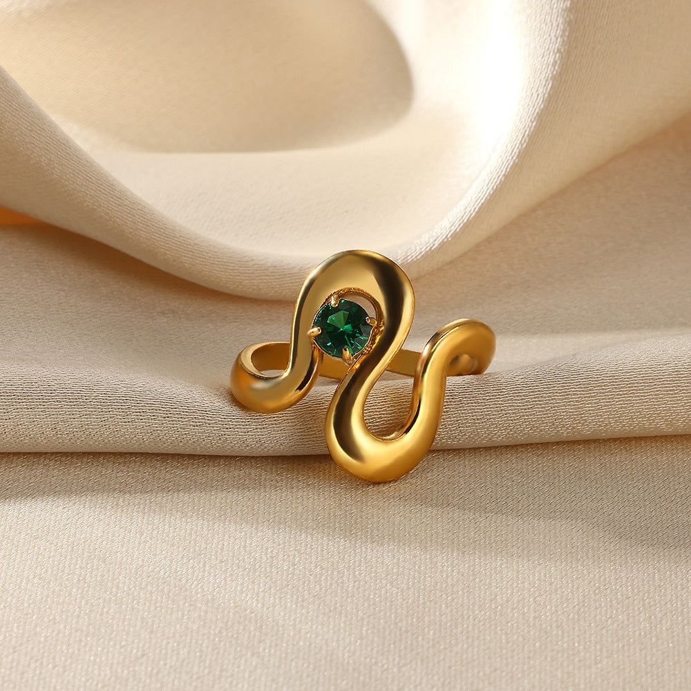Wholesale Stainless steel vintage flower ring