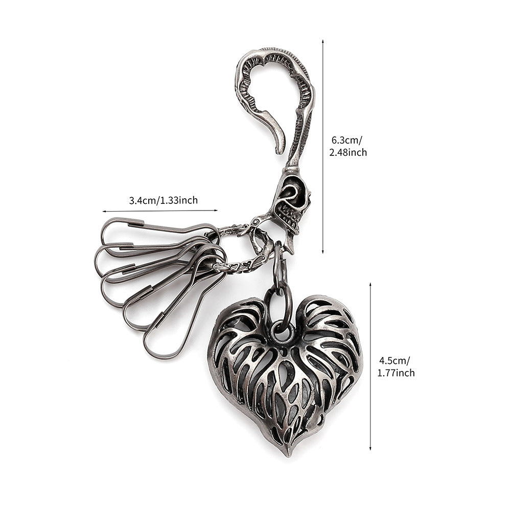 Wholesale Vintage Heart Pendant Keychain