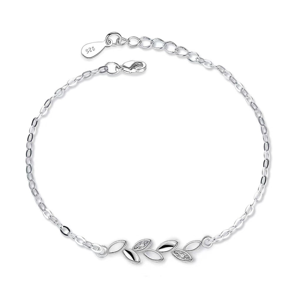 Wholesale Heart Wing Rhinestone Bracelet Women Fashion Jewelry Accessory Valentine Gift