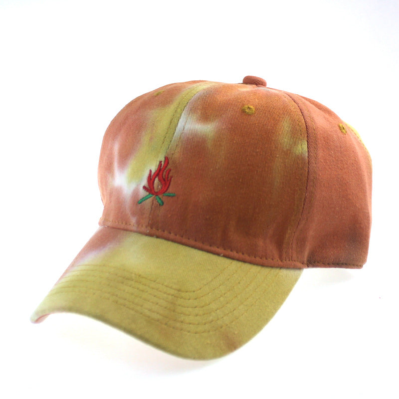 Wholesale Tie-dye Embroidered Coconut Tree Hat Baseball Cap ACC-HT-JiaTuo002