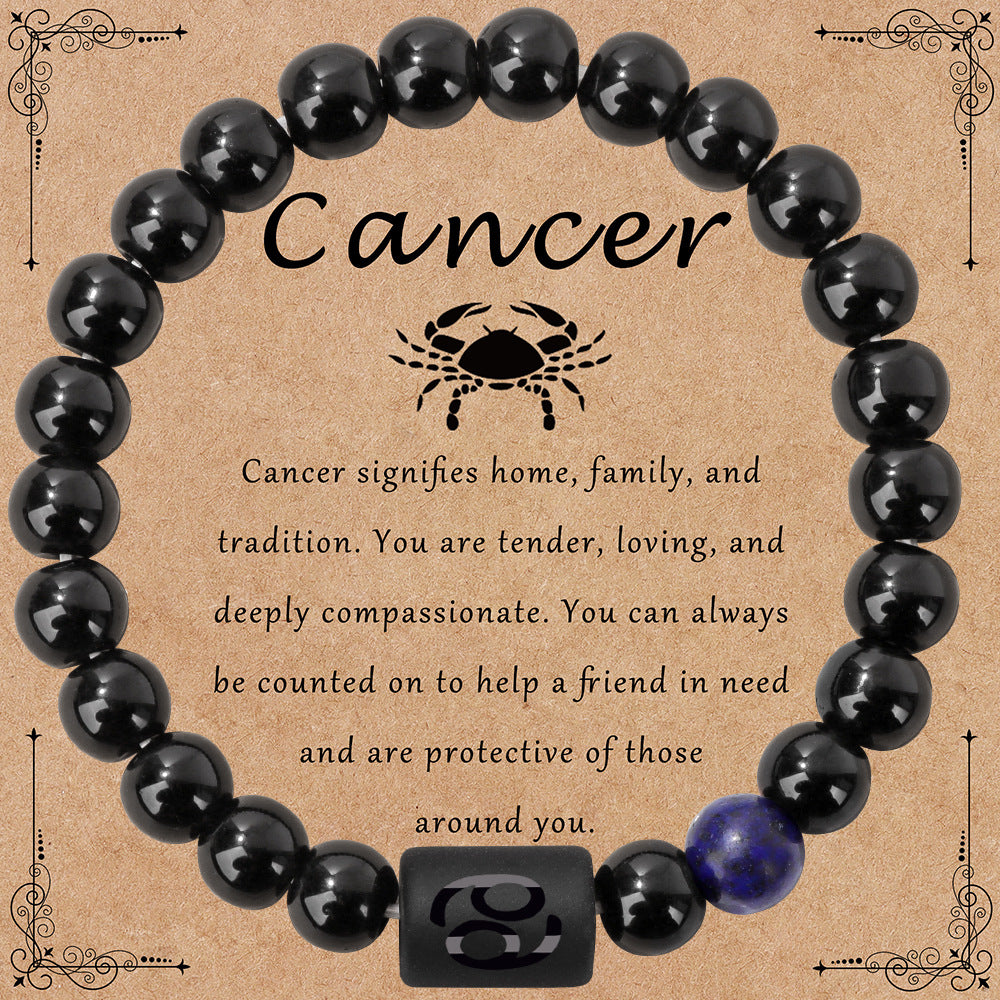 Wholesale Vintage Zodiac Sign Bracelet Natural Stone Bracelet ACC-BT-GEB001
