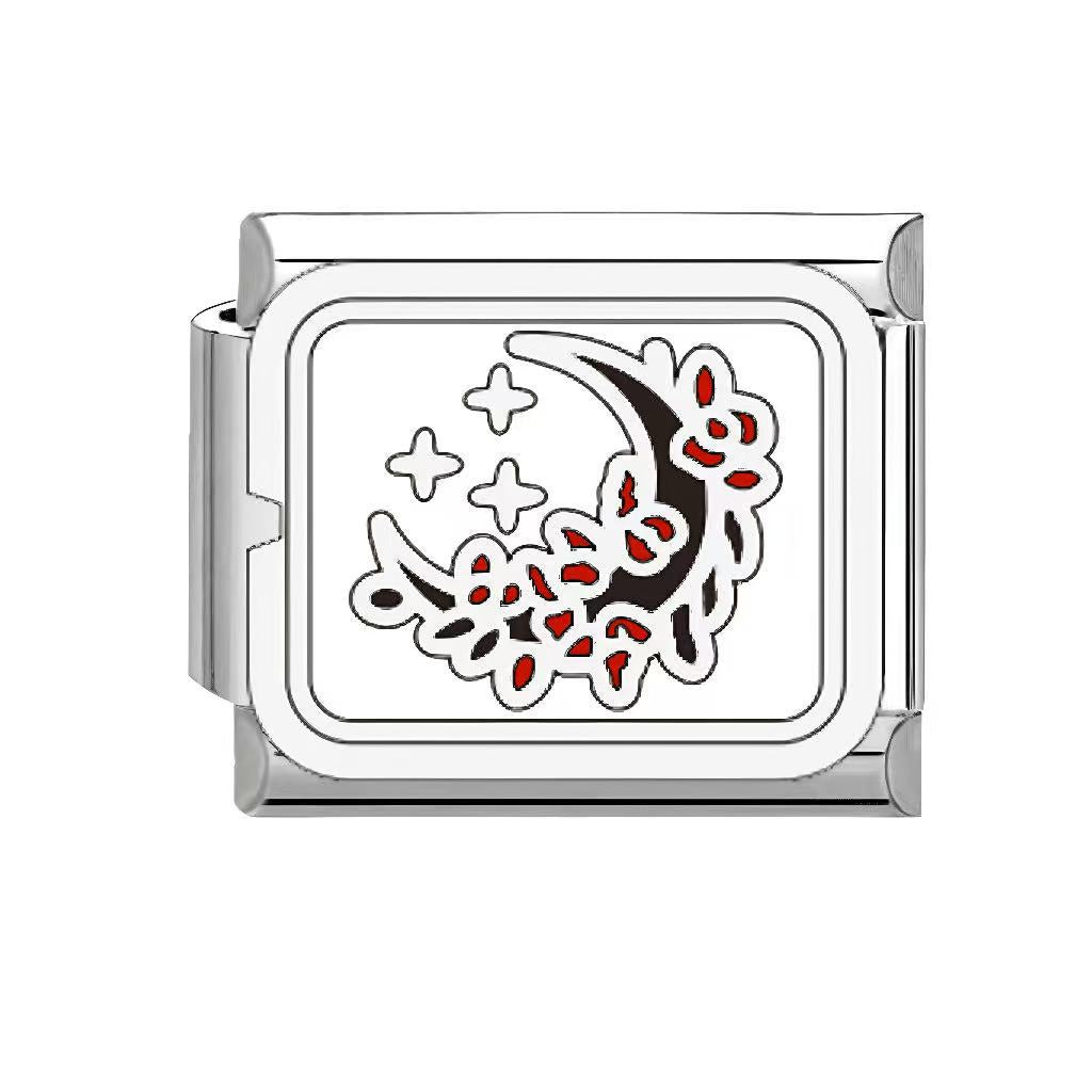 Wholesale Italian Charm Bracelet 9mm DIY Eastern style evil eye  Creative Stainless Steel Composable Bracelet