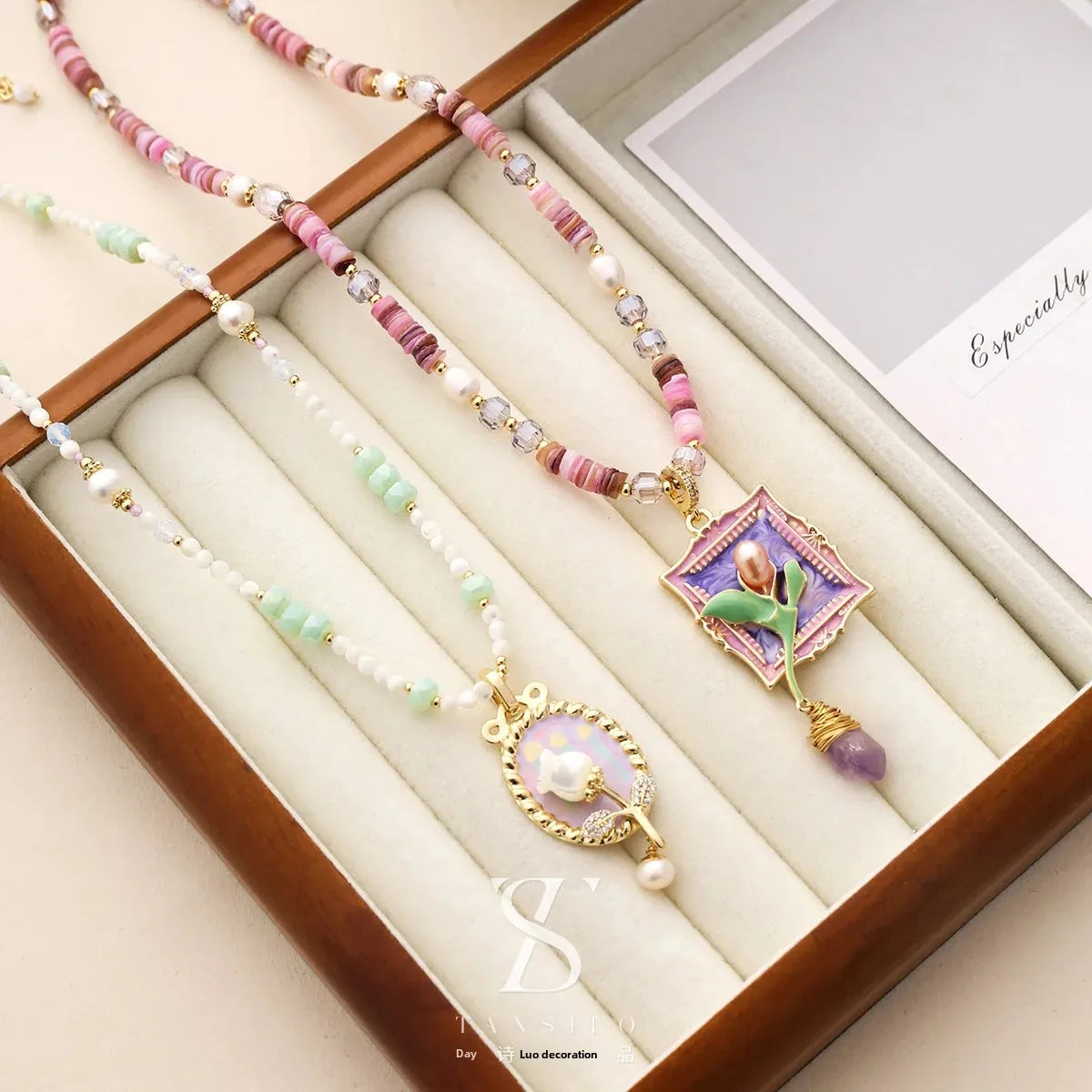 Wholesale Colorful Dopamine Beaded Necklace