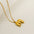 Wholesale  26 English letter necklace  titanium steel bubble smooth letter pendant clavicle chain