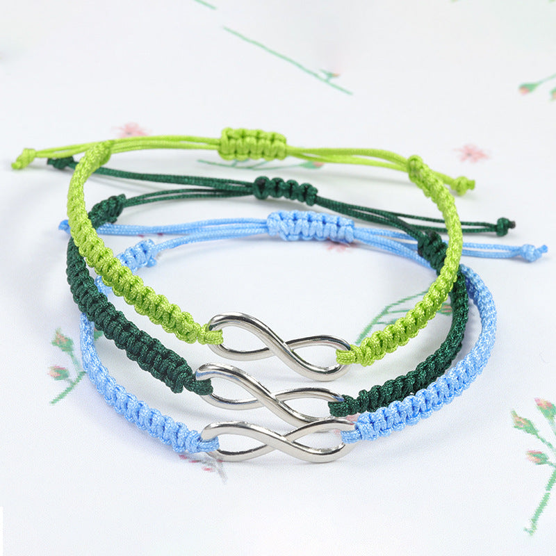 Wholesale  8-character Lucky Hand Rope Hand-woven Bracelet
