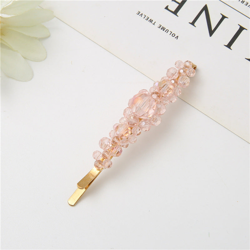 Wholesale Crystal Three Flower Hair Clip Korean Minimalist Women S Fashion Accessory