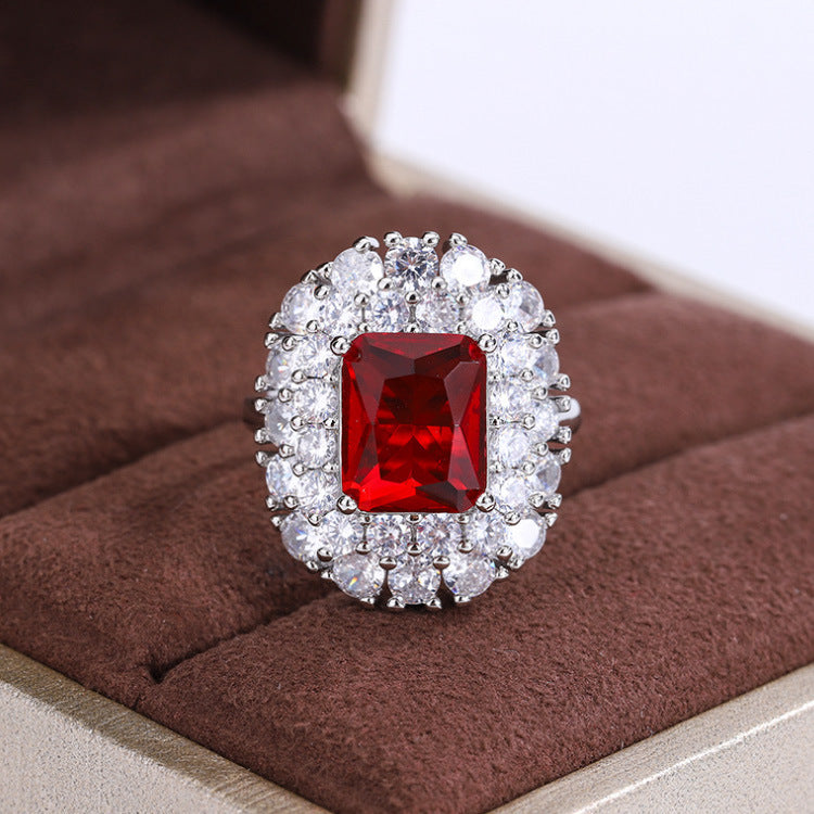 Wholesale  colorful  ring  popular retro  jewelry adjustable  ring