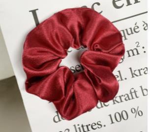 Wholesale satin dot large hair tie