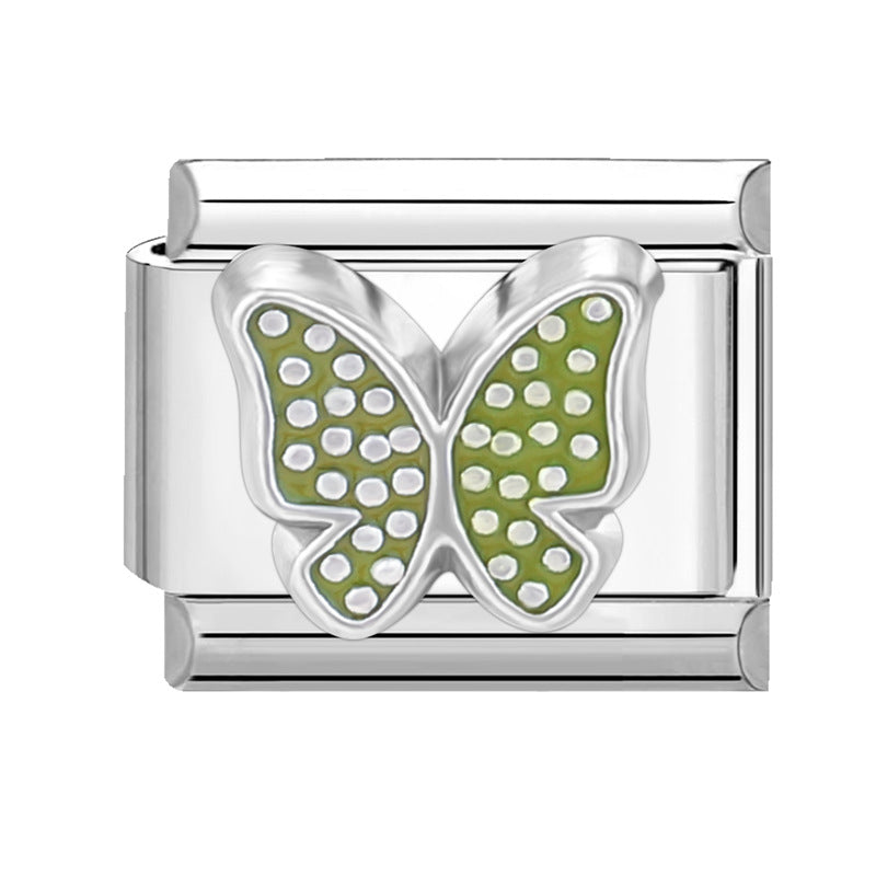 Wholesale Italian Charm Bracelet 9mm DIY Splicing Cute Creative Stainless Steel Composable Bracelet