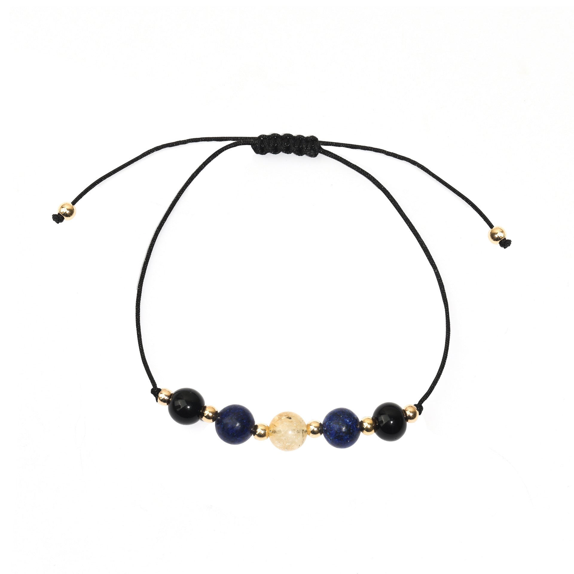 Wholesale  Fashion Bracelet Wax Beaded Hand Rope Five Beads Combination  Bracelet