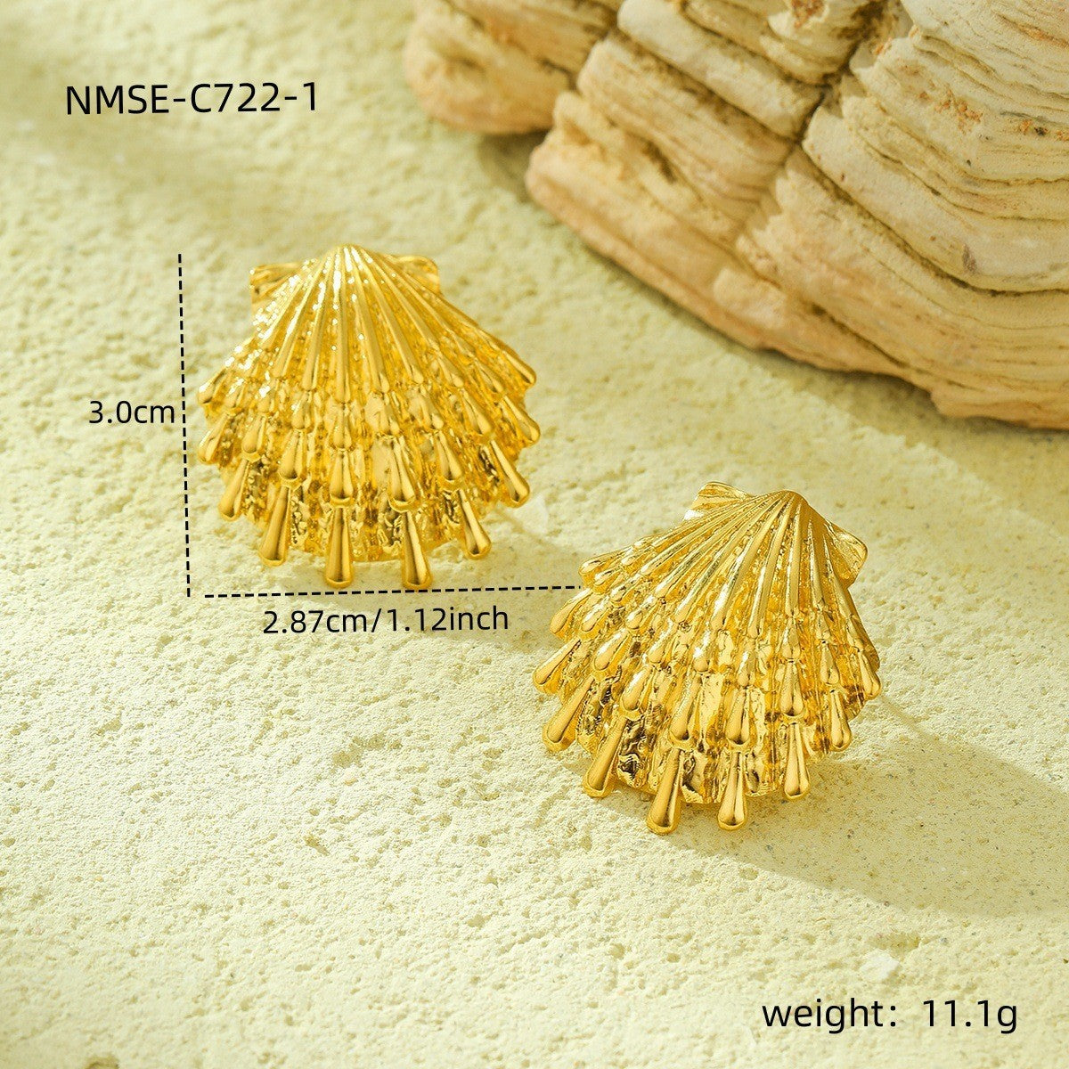 Wholesale  Metal Shell Series Stainless Steel Earrings