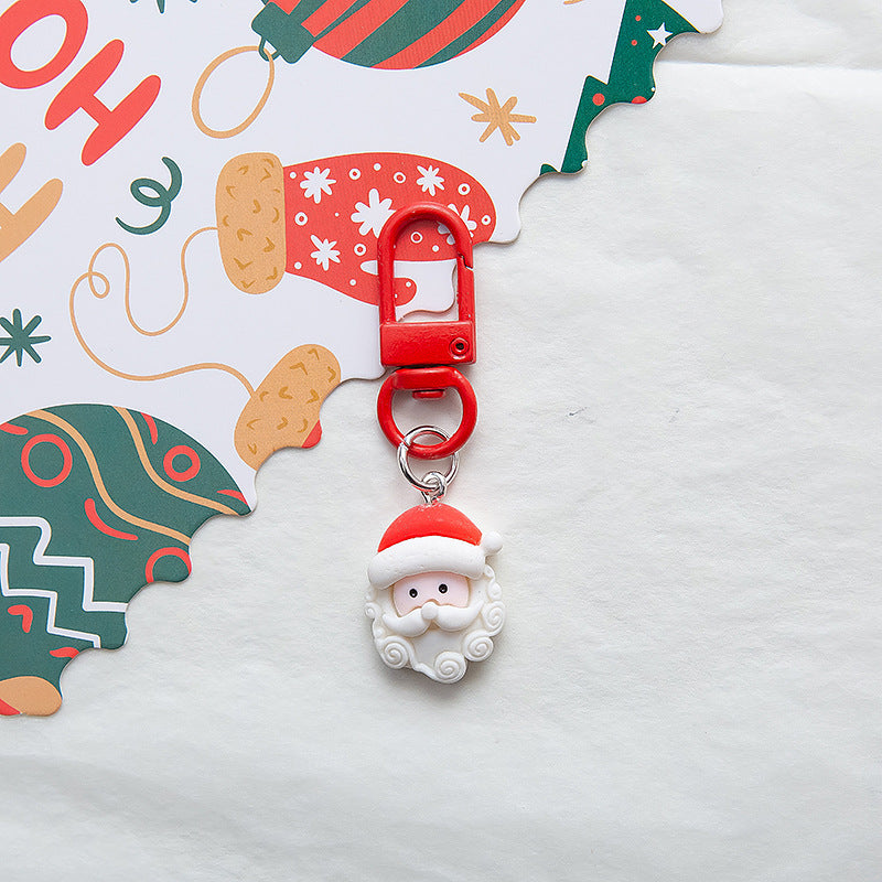 Wholesale Cute Hat Christmas Keychain