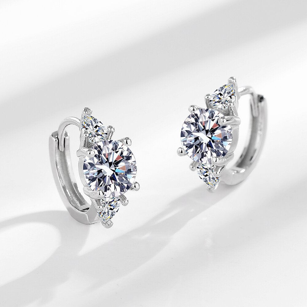 Wholesale Copper and zircon earrings