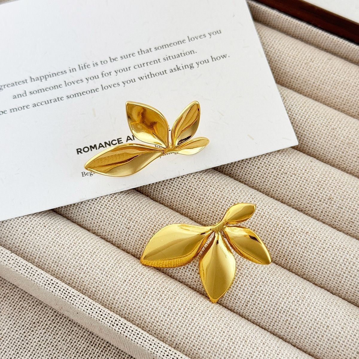 Wholesale Retro Flower and Leaf Metal Earrings,  Chic Fashion Accessory for Women