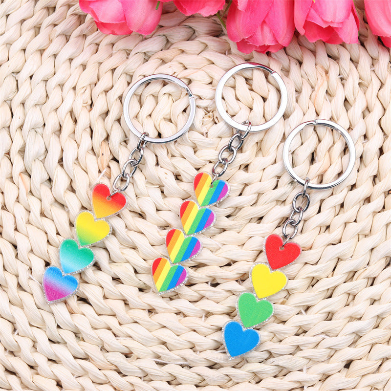 Wholesale LGBT Love Acrylic Keychains ACC-KC-DA006