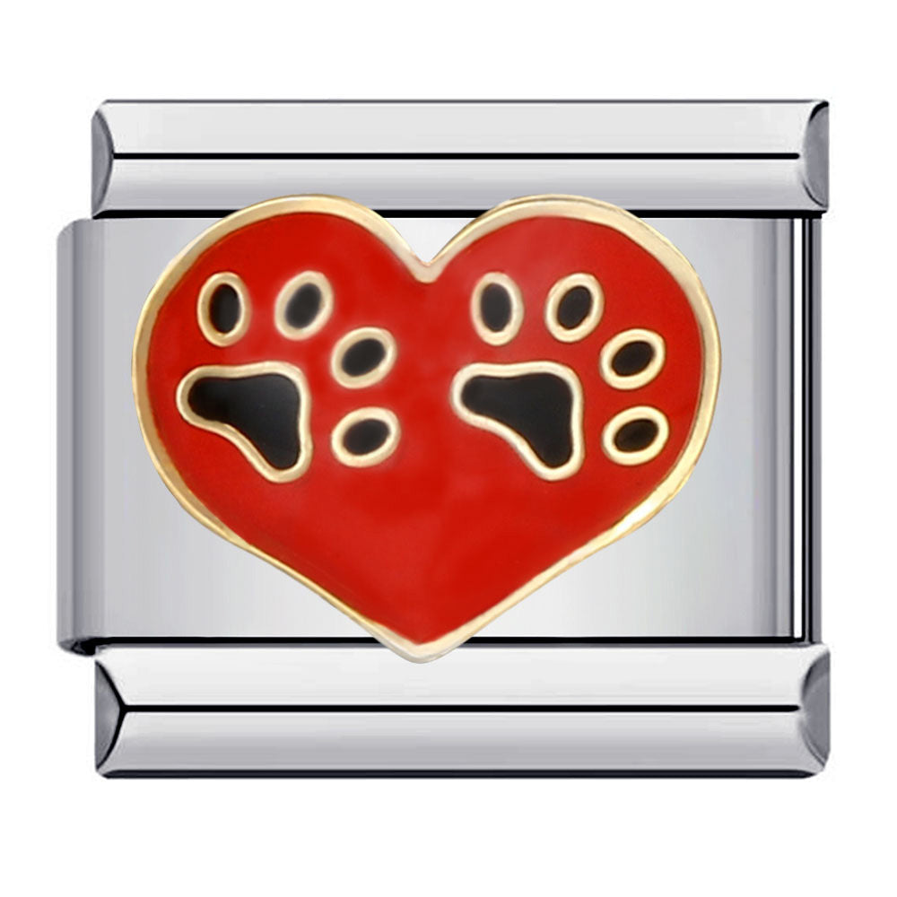 Wholesale Italian Charm Bracelet 9mm DIY Splicing Removable Heart Crown Element Stainless Steel Composable Bracelet